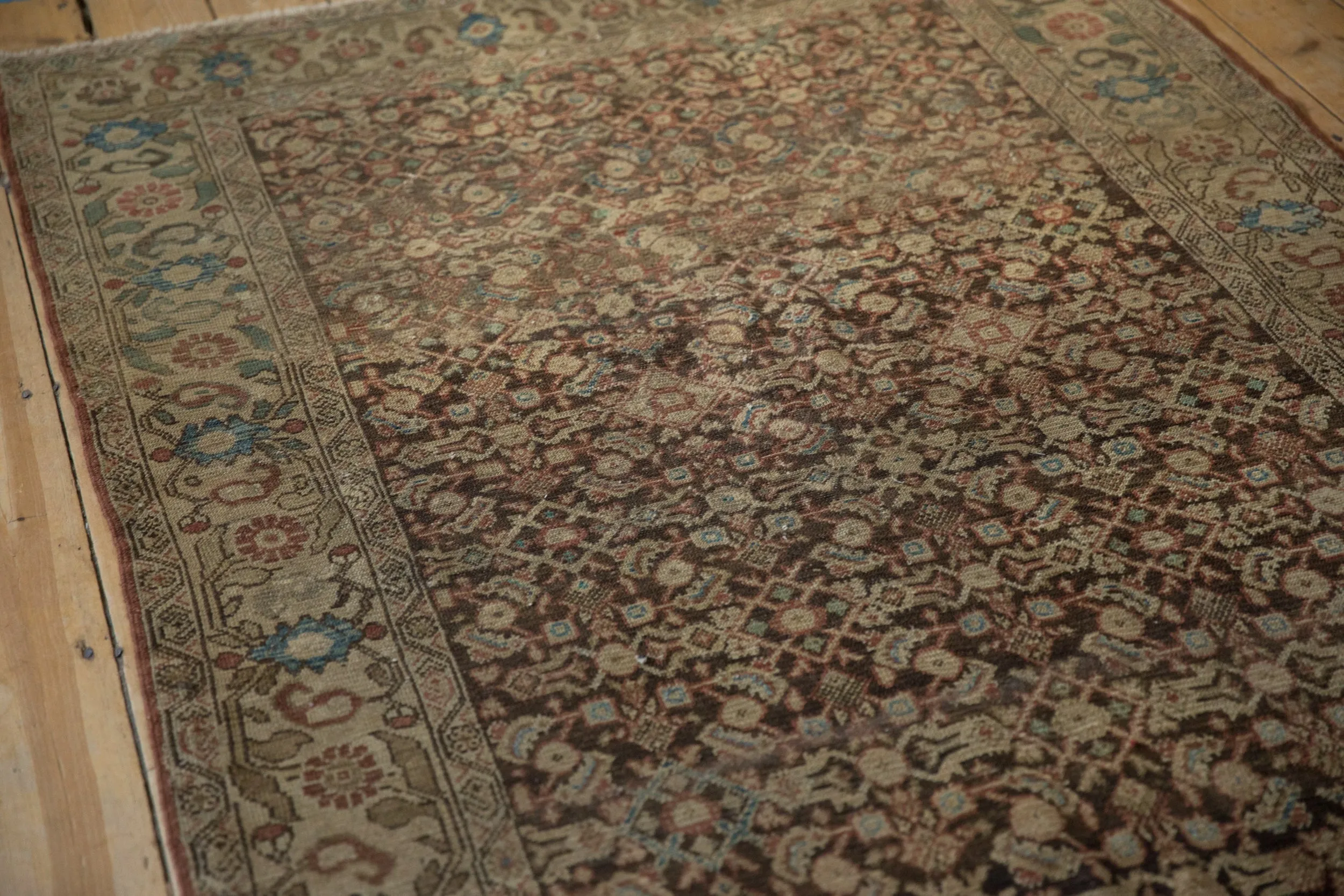 4.5x10 Antique Tea Washed Malayer Rug Runner