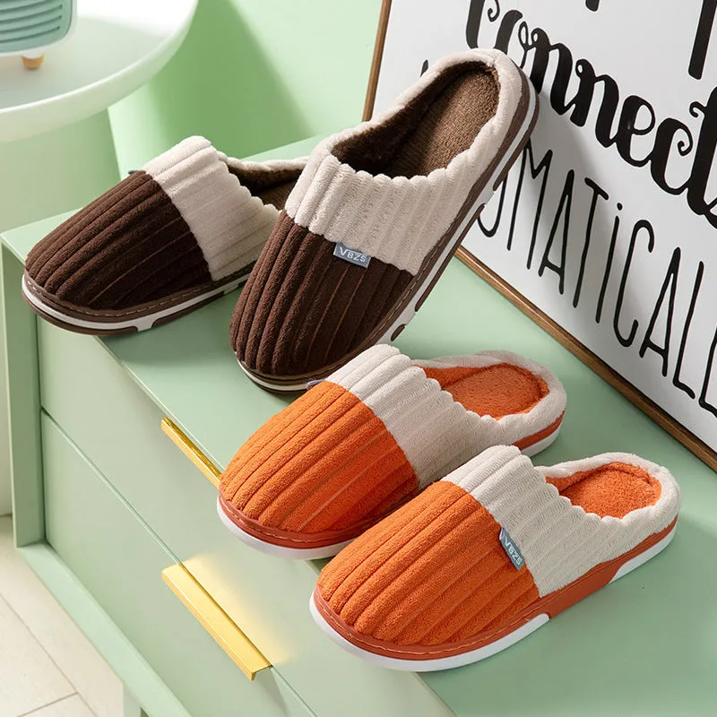 Abigail – Unisex Winter Corduroy Slippers