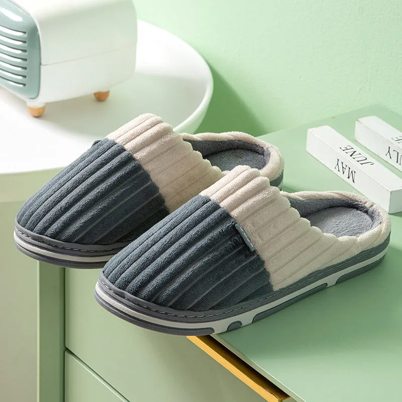 Abigail – Unisex Winter Corduroy Slippers