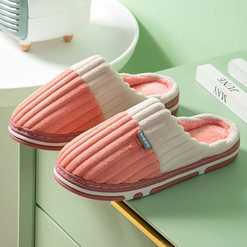 Abigail – Unisex Winter Corduroy Slippers
