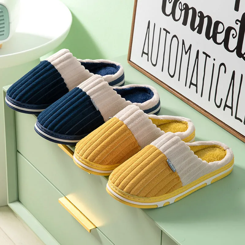 Abigail – Unisex Winter Corduroy Slippers