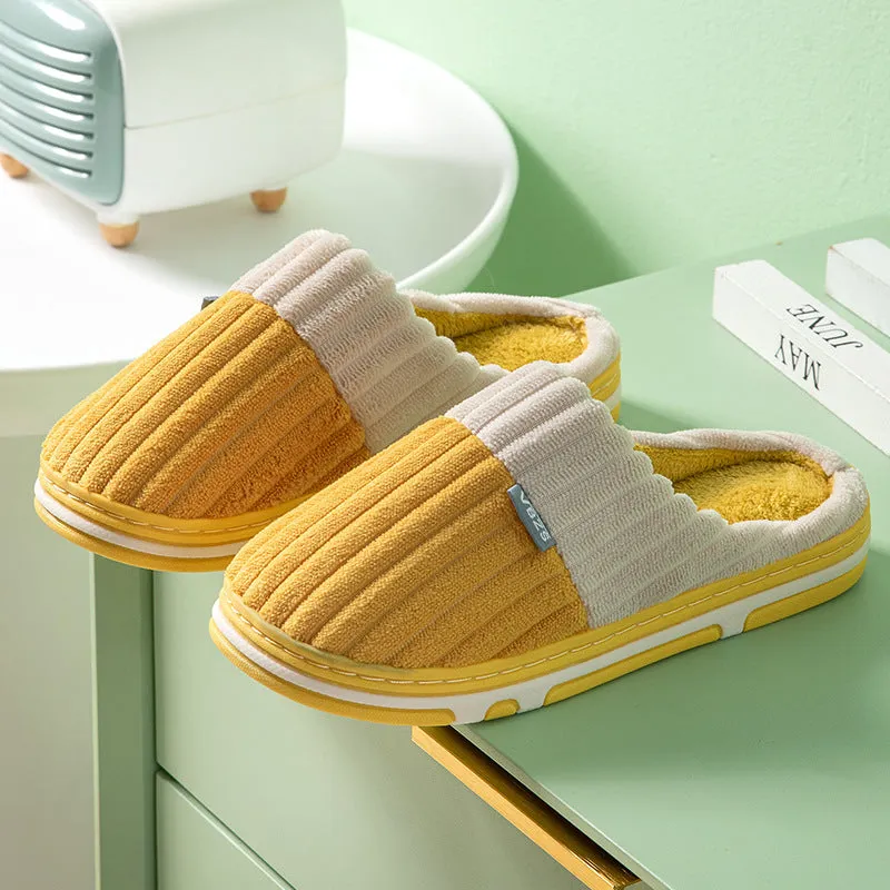 Abigail – Unisex Winter Corduroy Slippers