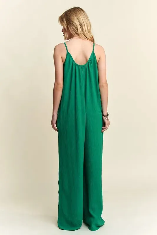 ADORA Wide Leg Casual Cami Jumpsuit