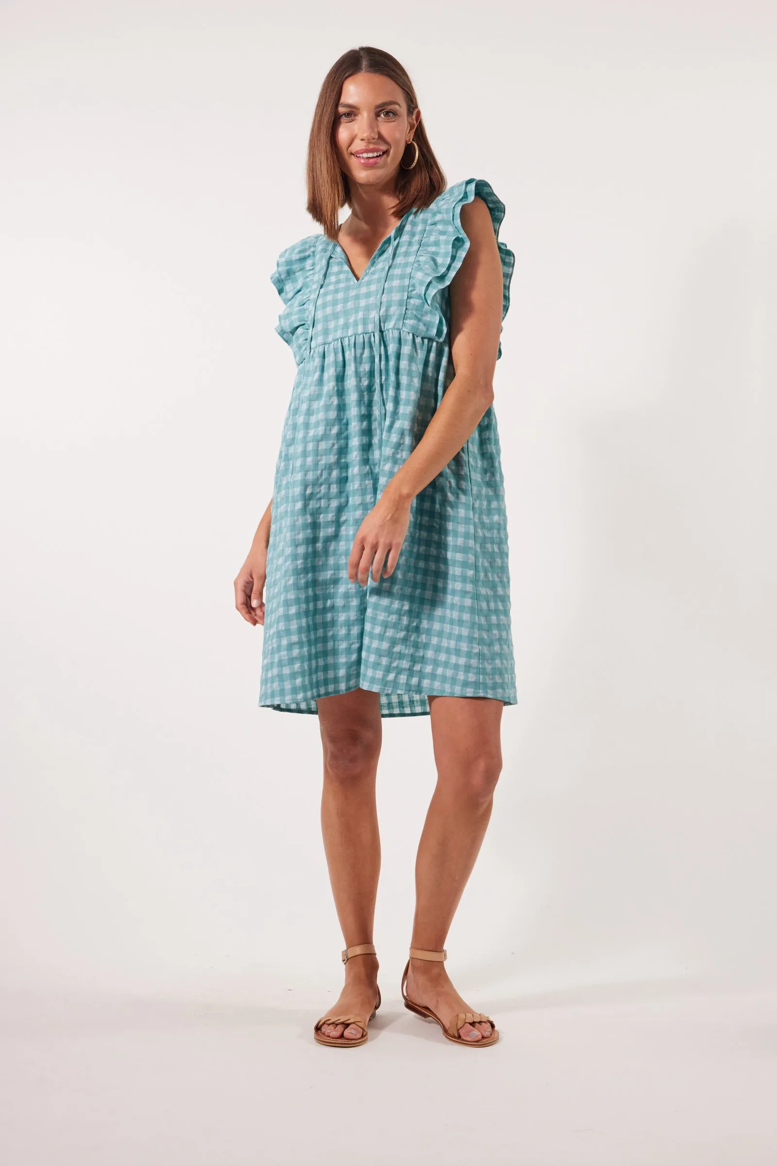Alfresco Frill Dress - Haze