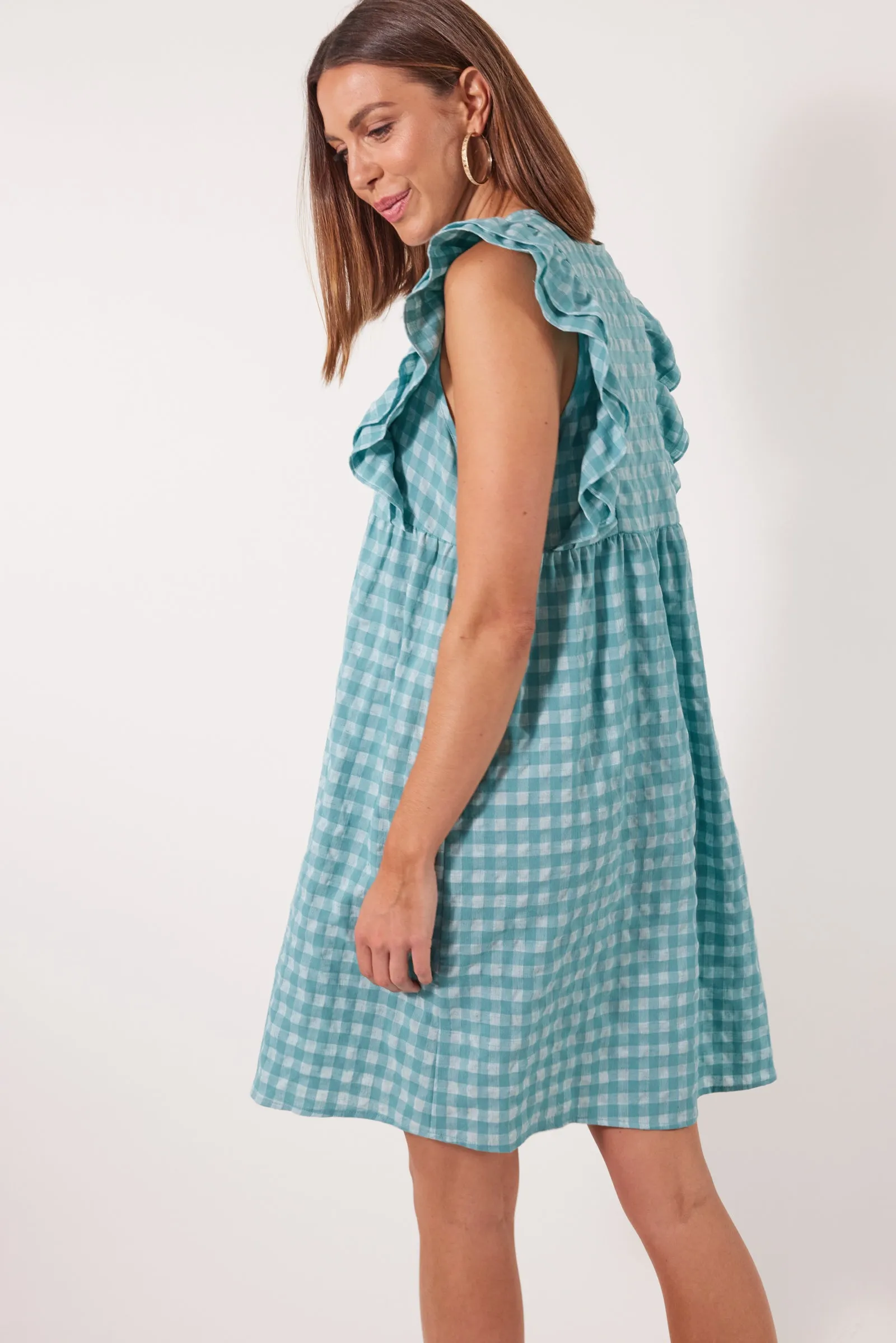 Alfresco Frill Dress - Haze