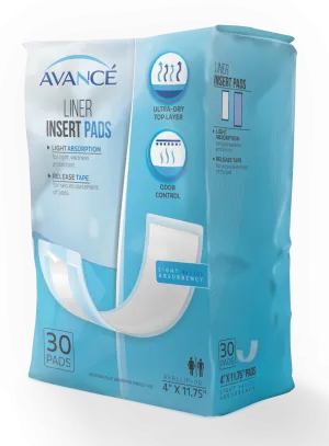 Avancé Light Absorbency 4" x 11.75" Liner Insert Pads