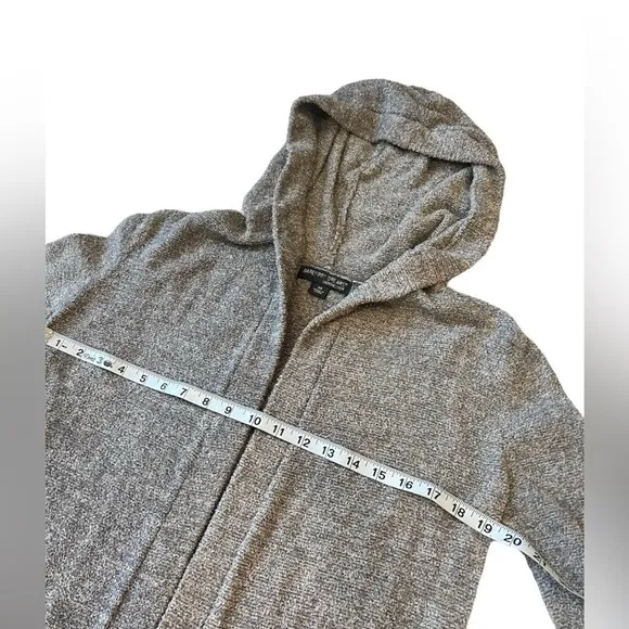 Barefoot Dreams Cozy Chic Lite gray hooded cardigan sweater size extra small