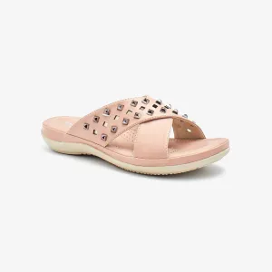 Beaded Cozy Ladies Slides