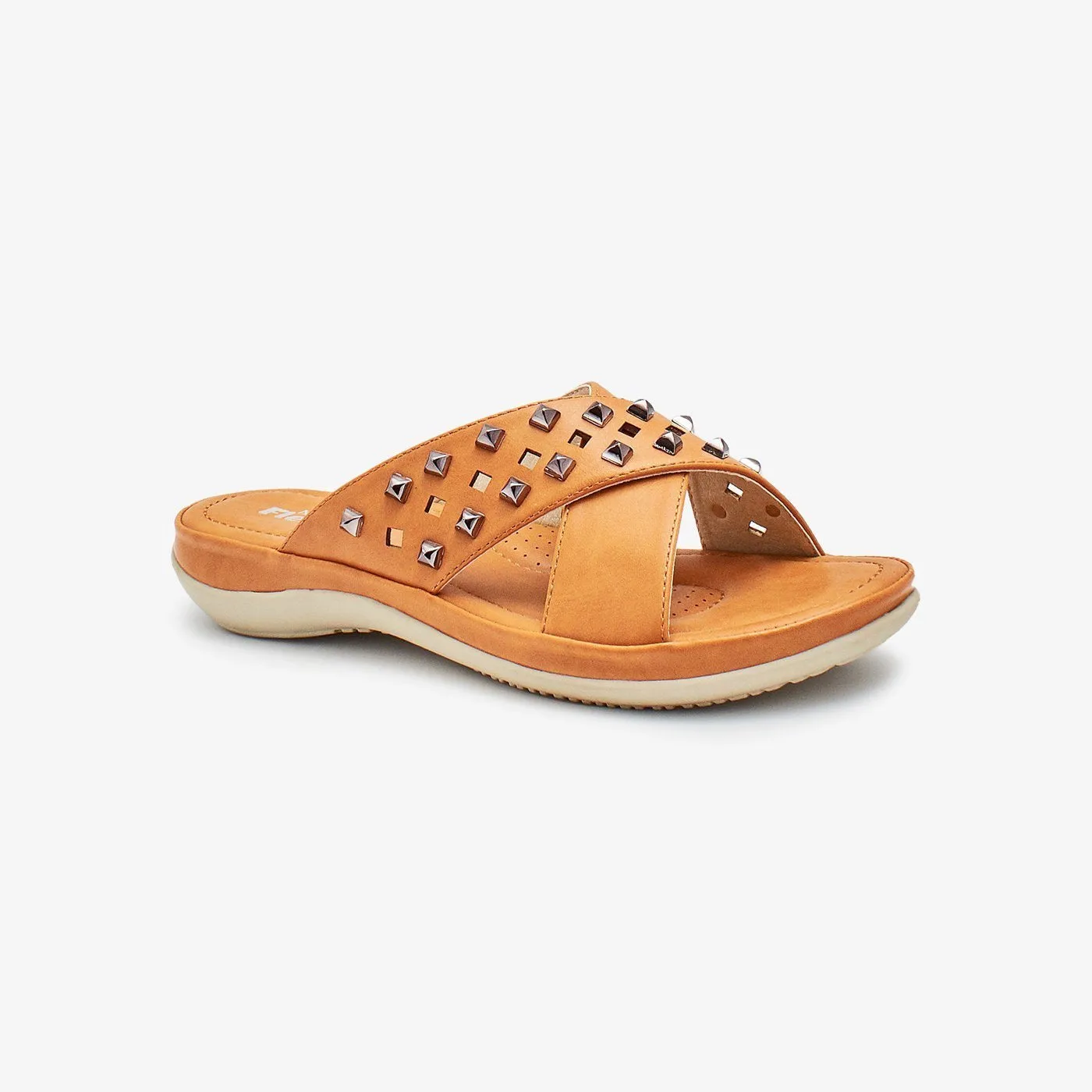 Beaded Cozy Ladies Slides