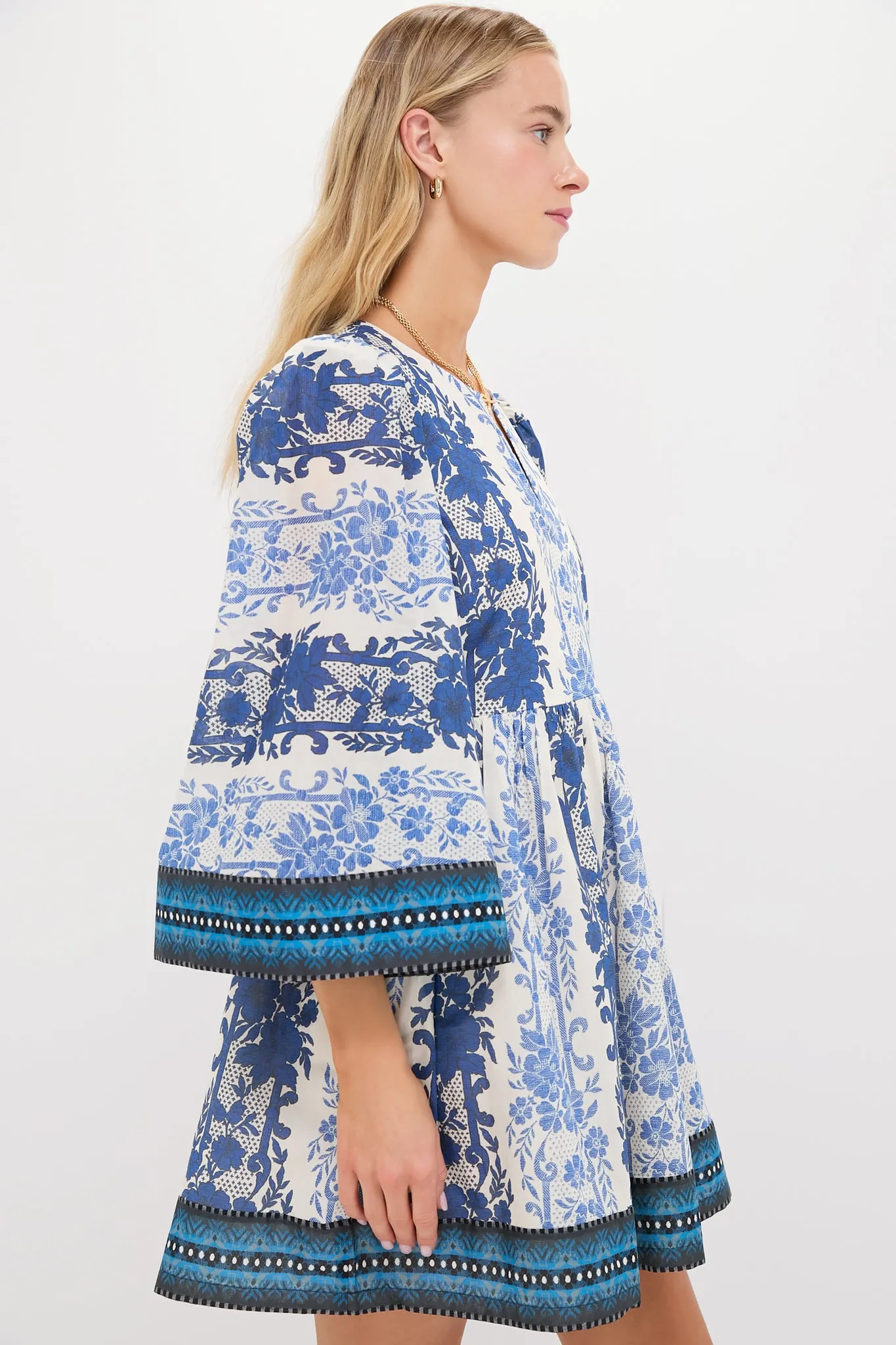 Bondi Blues Cotton Voile Izzie Dress