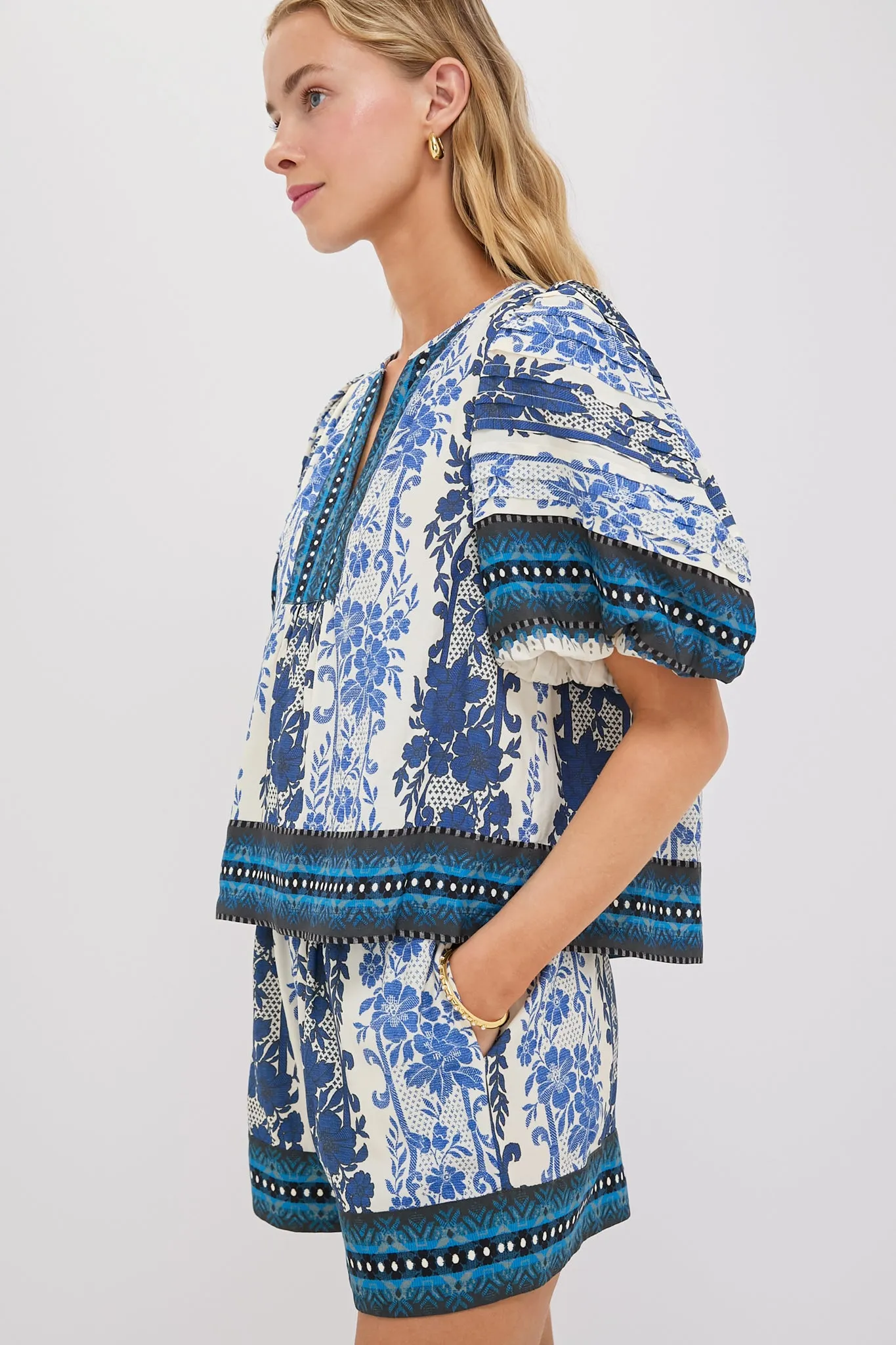 Bondi Blues Viscose Dina Blouse