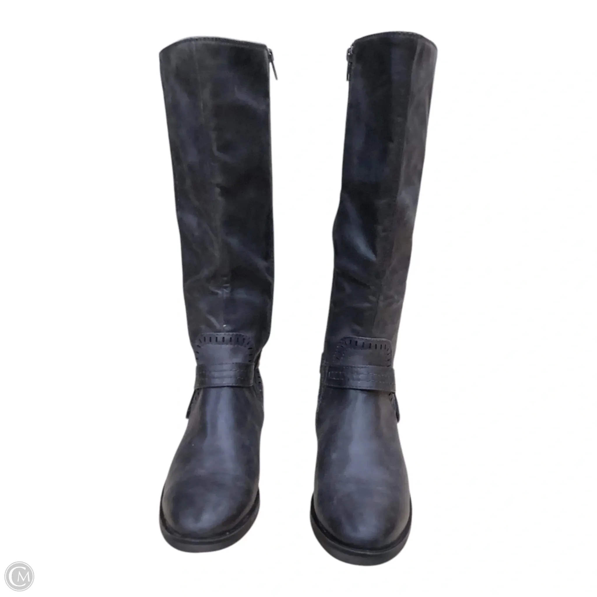 Boots Mid-calf Flats By Bare Traps In Grey, Size: 8