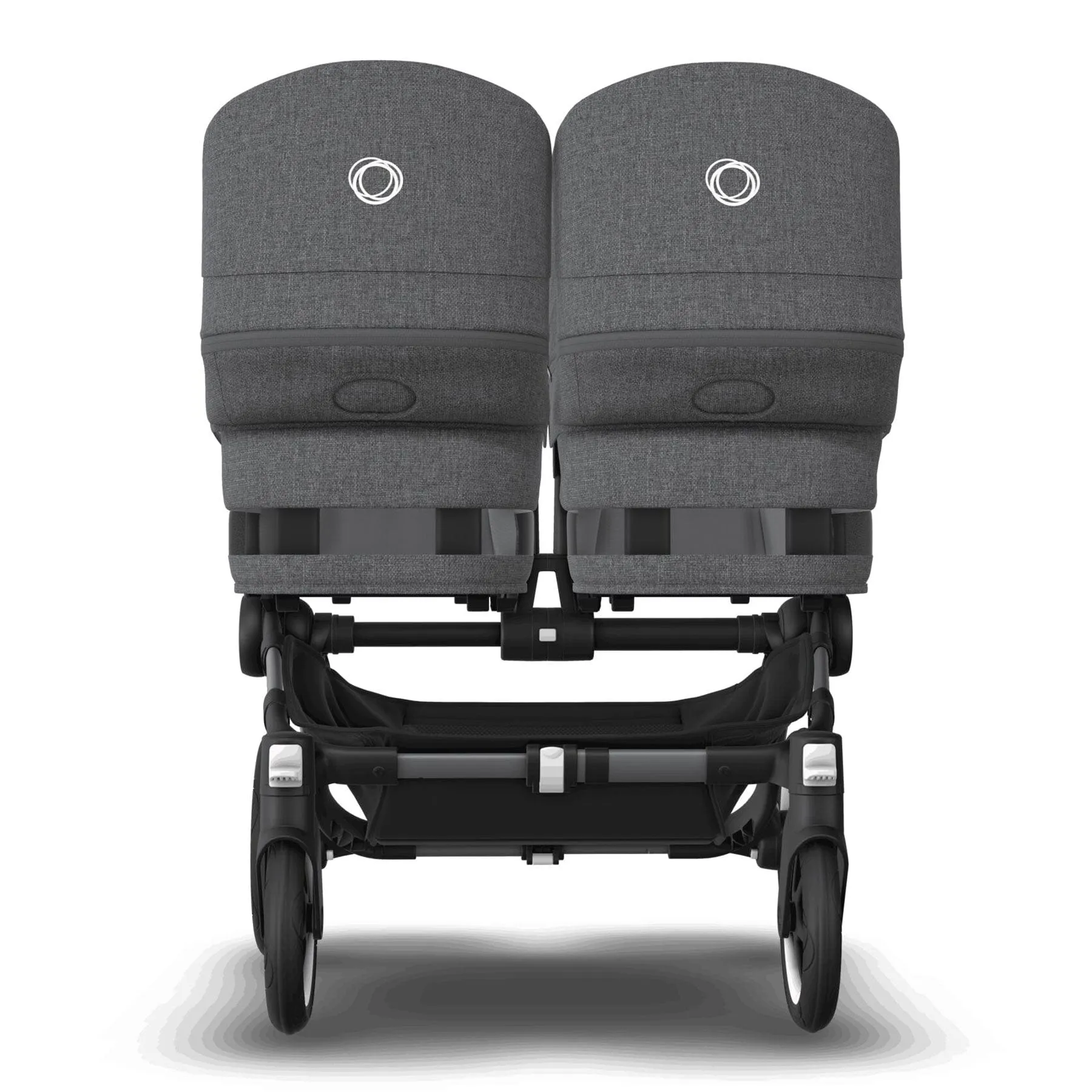 Bugaboo Donkey 5 Twin Complete Turtle Travel System in Grey Mélange