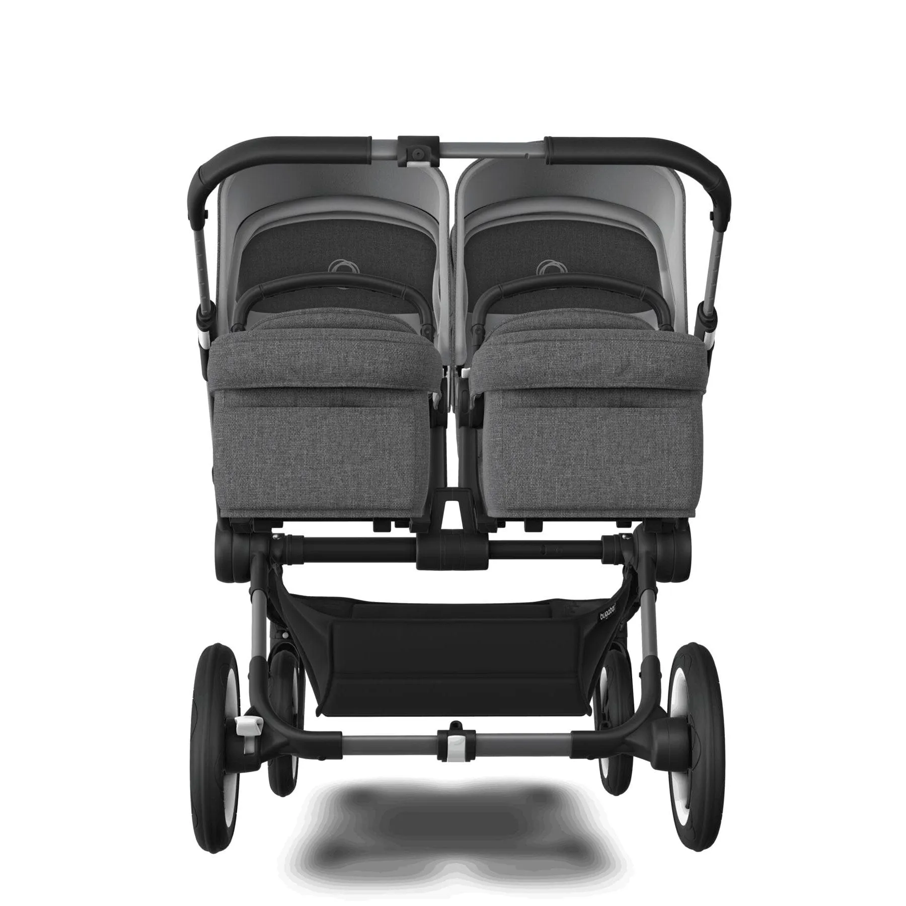 Bugaboo Donkey 5 Twin Complete Turtle Travel System in Grey Mélange