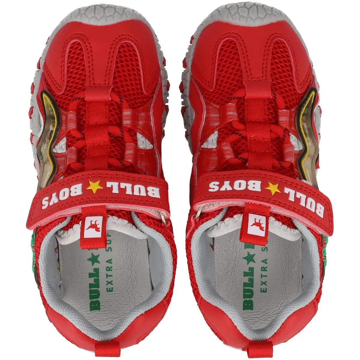 Bull Boys Spinosaurus Red Light-Up Sandals