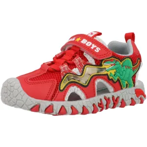 Bull Boys Spinosaurus Red Light-Up Sandals