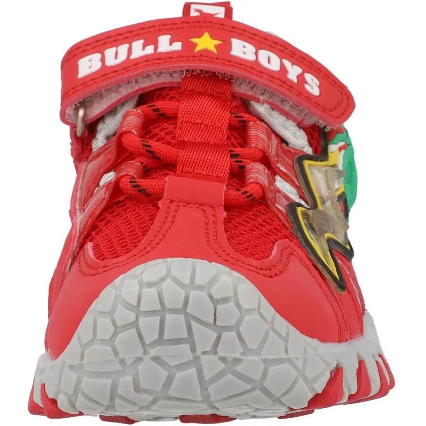 Bull Boys Spinosaurus Red Light-Up Sandals