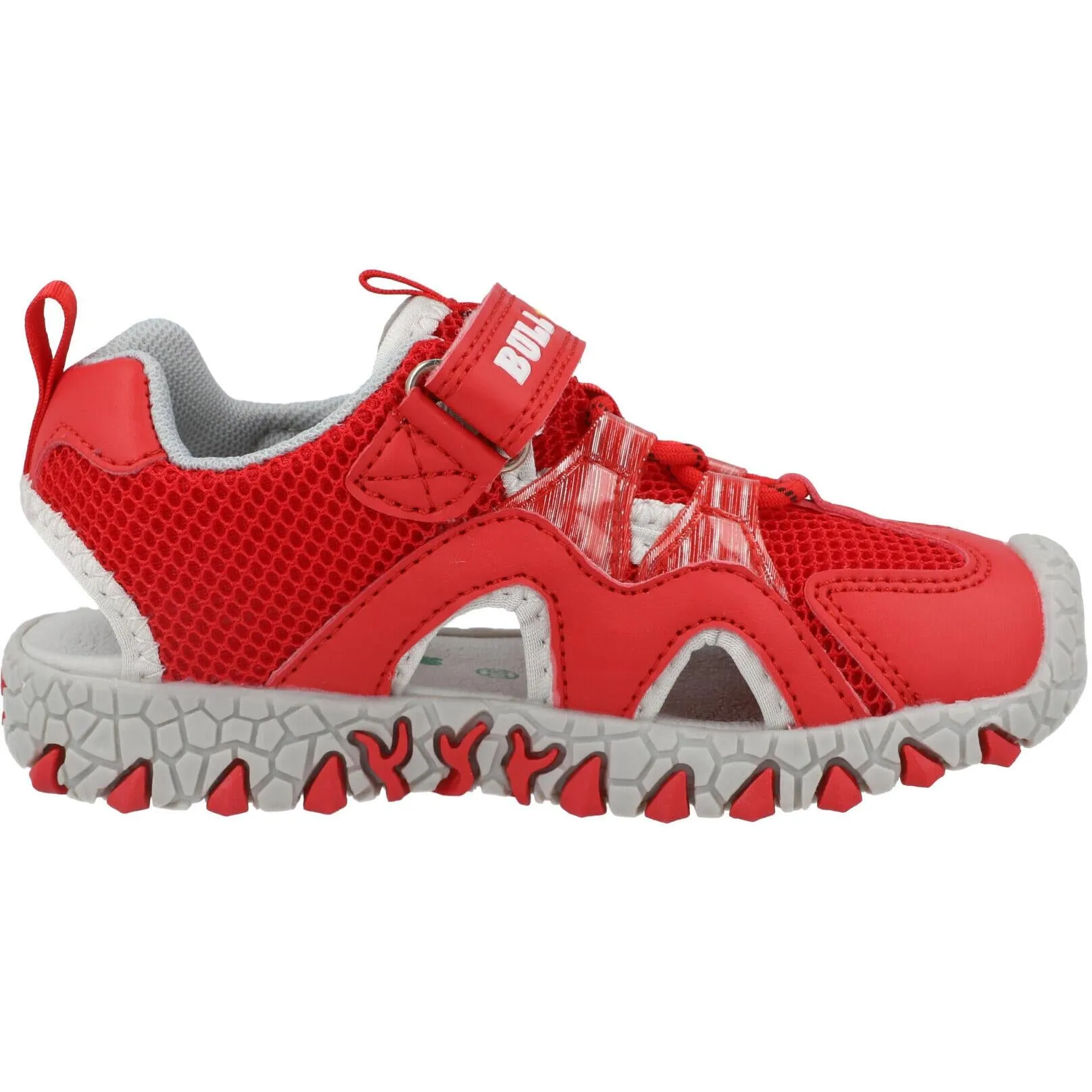 Bull Boys Spinosaurus Red Light-Up Sandals