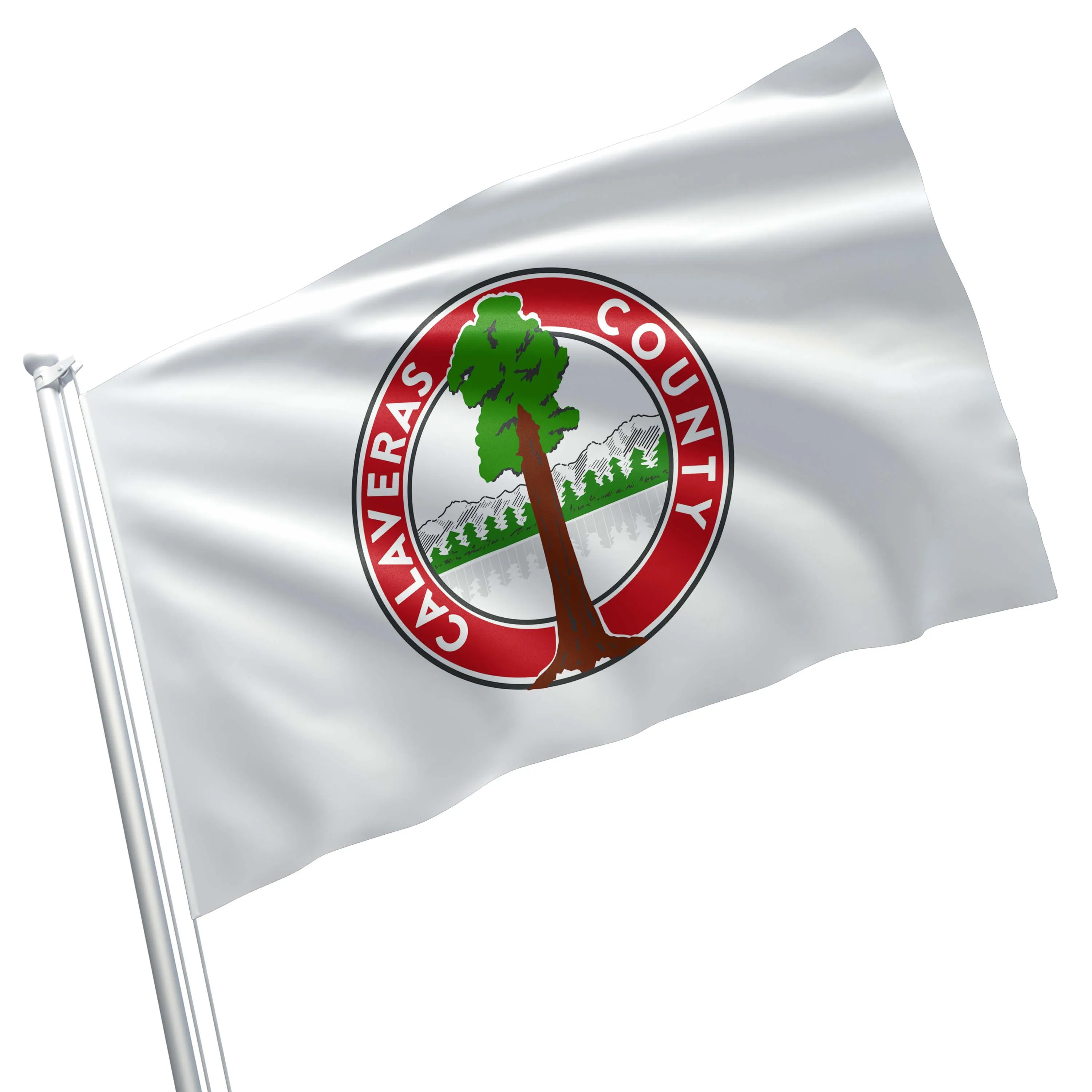 Calaveras County California State USA United States of America Flag Banner