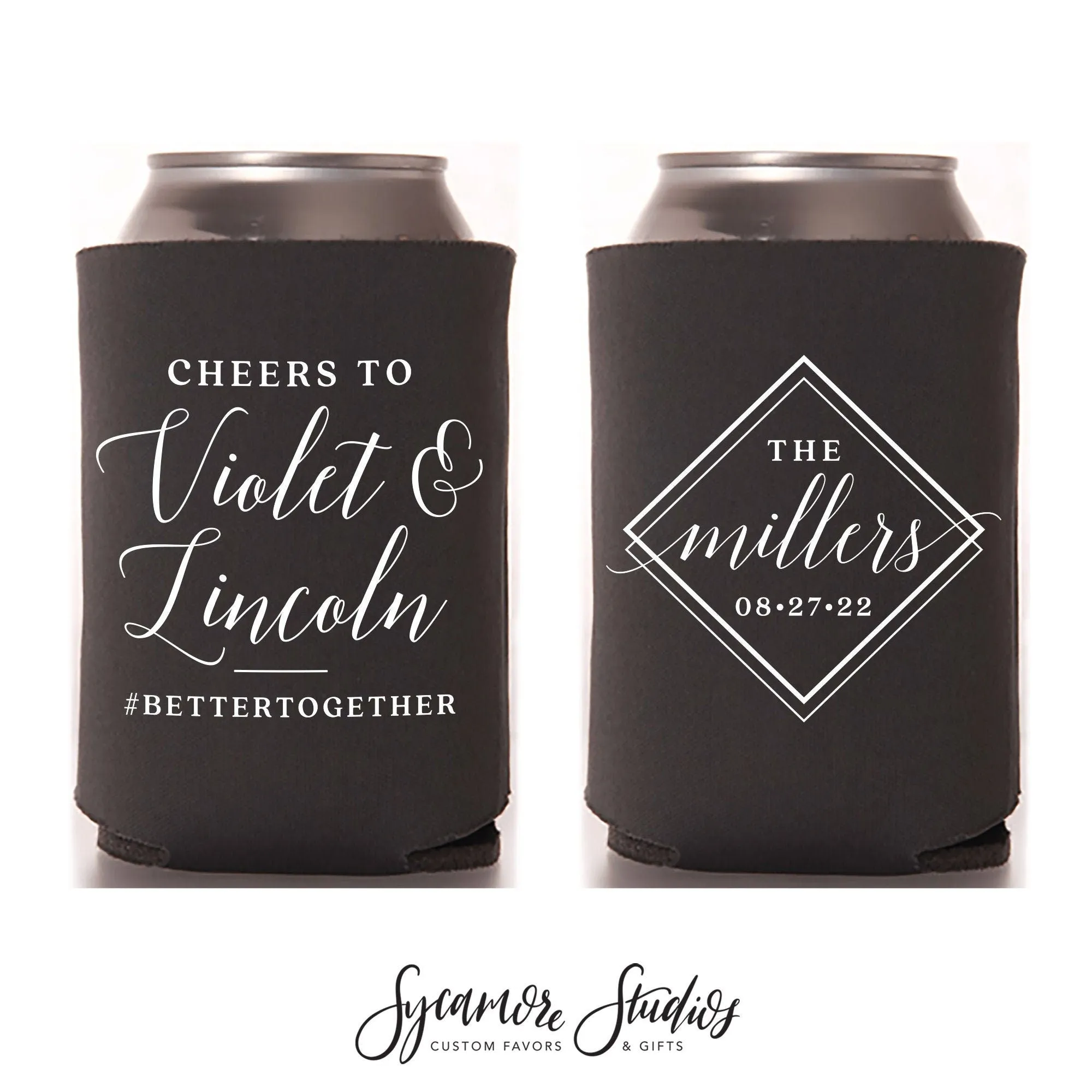 Cheers To - Wedding Can Cooler #194R