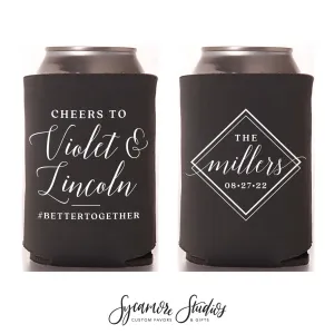 Cheers To - Wedding Can Cooler #194R