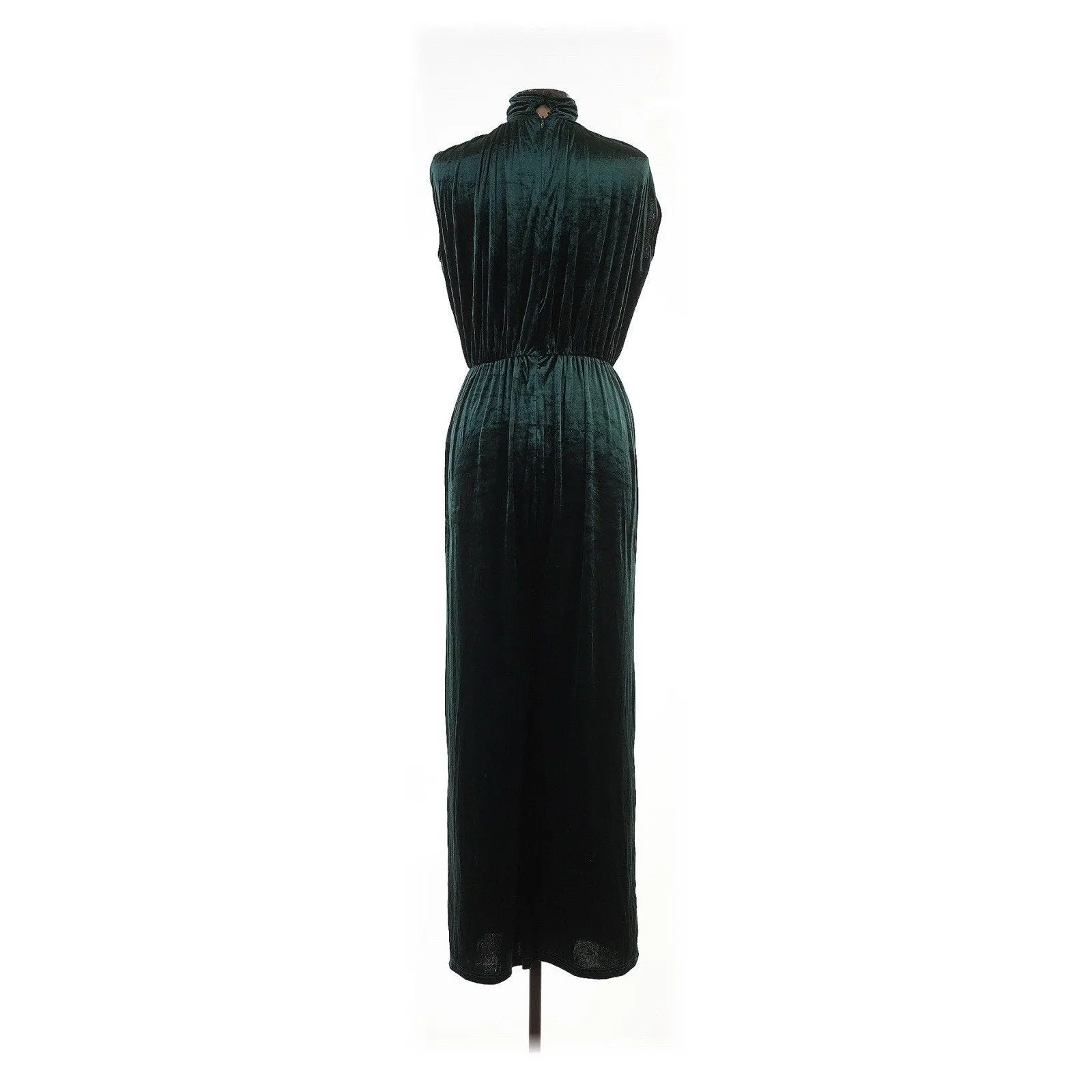 Cider Women's Green Velvet Wide-Leg Jumpsuit - Size Small