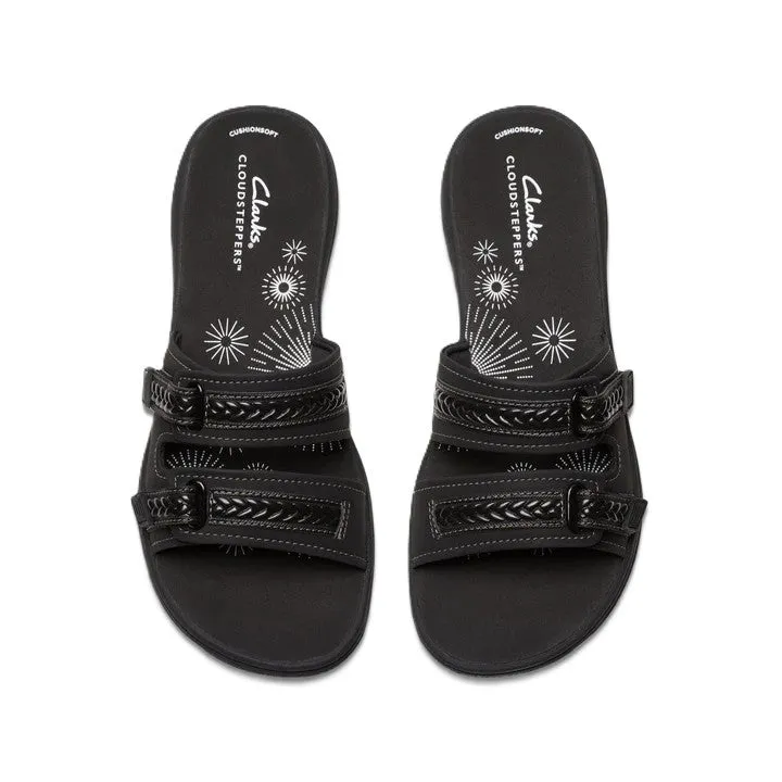 Clarks Women's Breezey Eve Sandals Black / Black Sandal