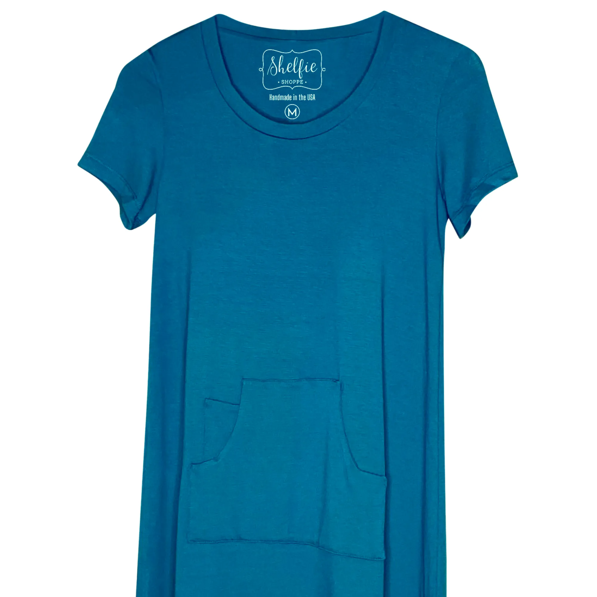 Clearance! The Kangaroo Pocket Hi-Low Top with Built in Shelf Bra