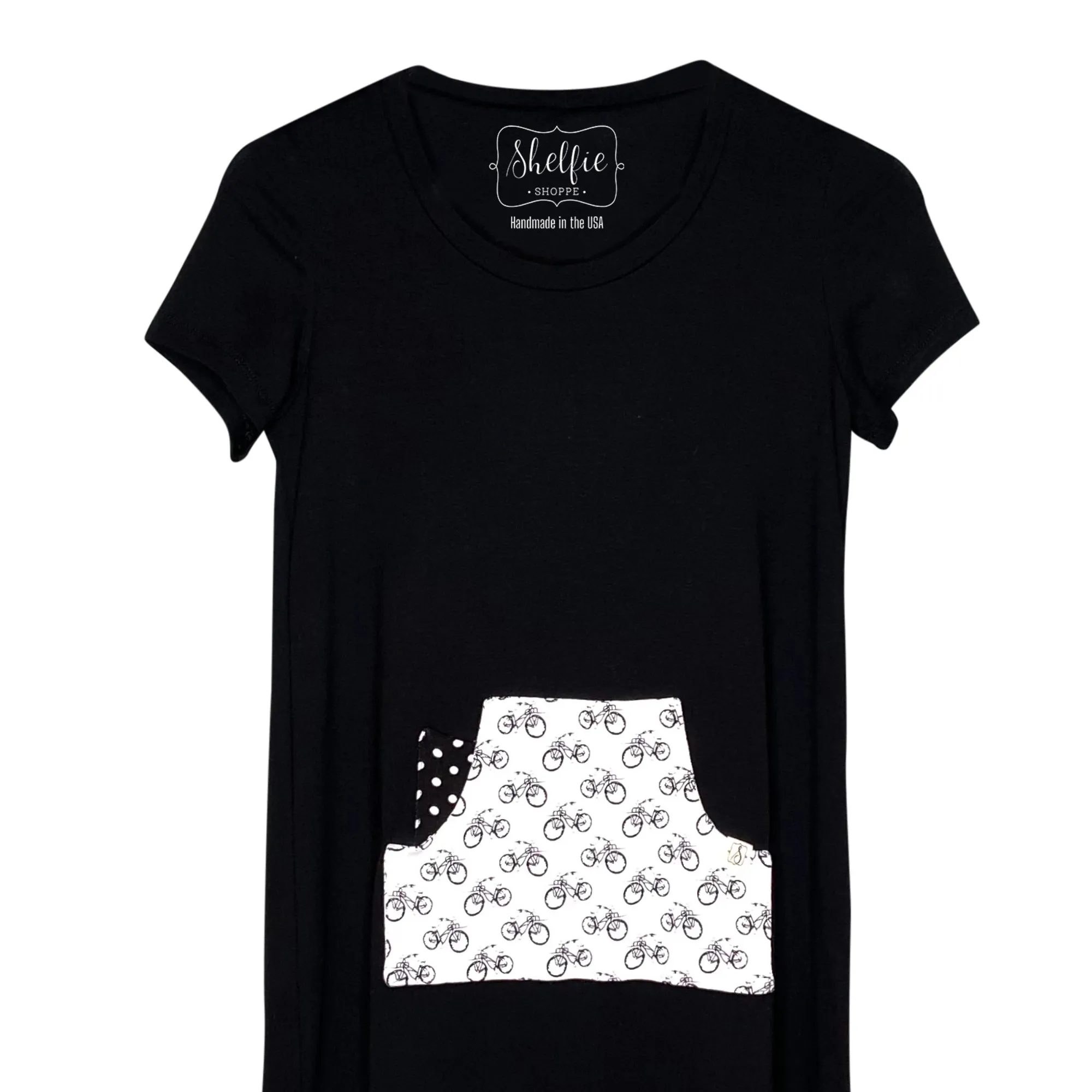 Clearance! The Kangaroo Pocket Hi-Low Top with Built in Shelf Bra