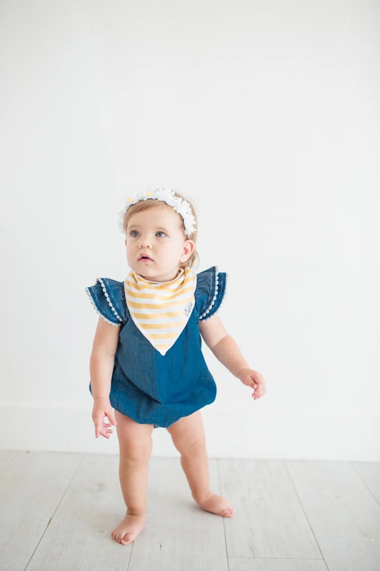 Copper Pearl Sweetheart Bandana Bib Set