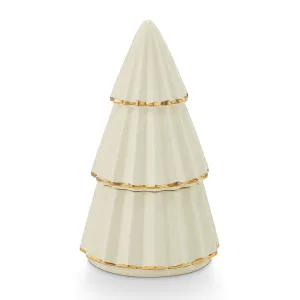 Cozy Cashmere Gilded Tree Ceramic Candle