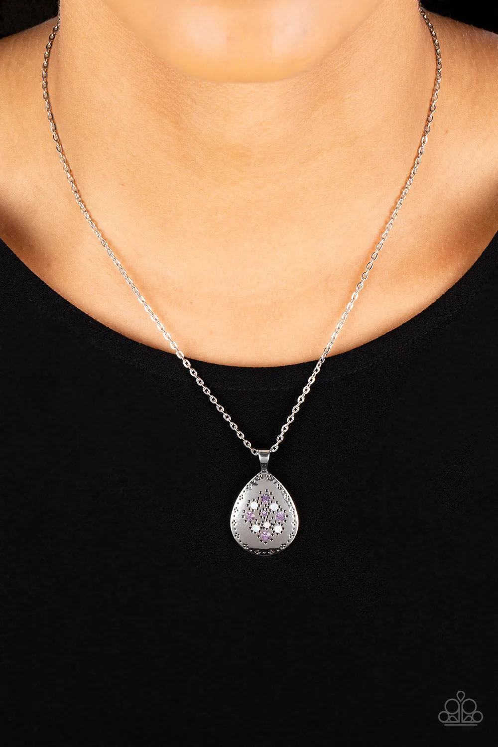 Cozy Cottage - Purple Necklace - Paparazzi Accessories