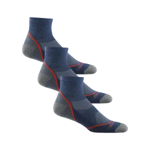 Darn Tough Mens Light Hiker Quarter Lightweight 3-Pack Socks