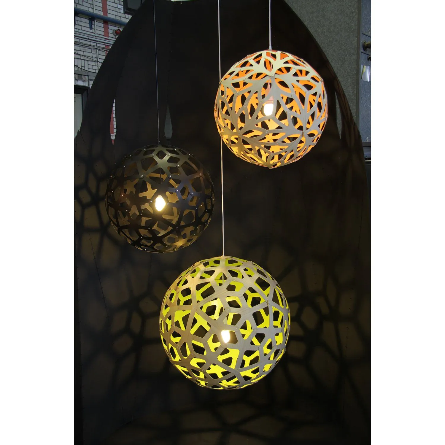 David Trubridge Black Coral Pendant Light