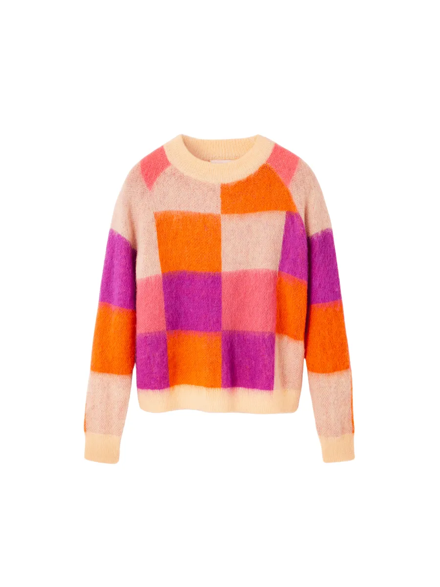 Desigual Jucar Check Knit Pullover