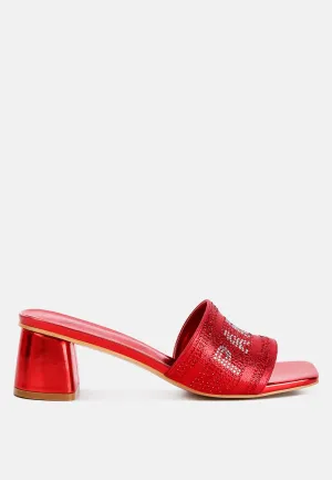 Diamante Embellished Paris Sandals By RAG