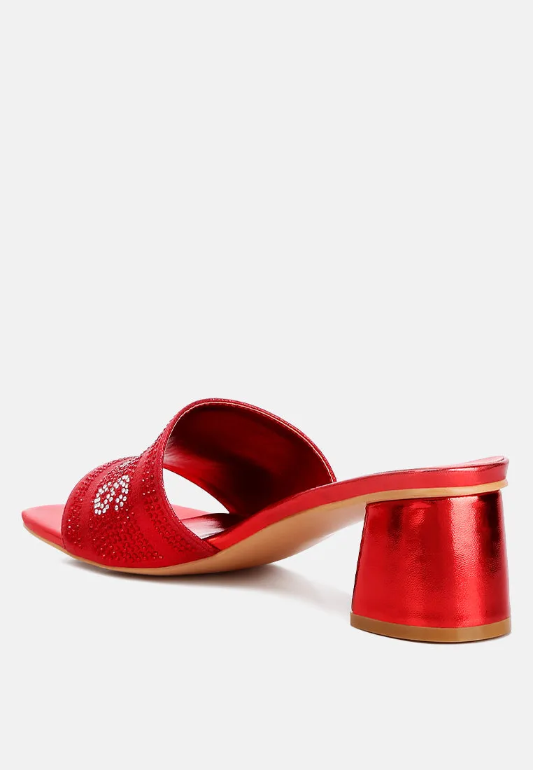 Diamante Embellished Paris Sandals By RAG
