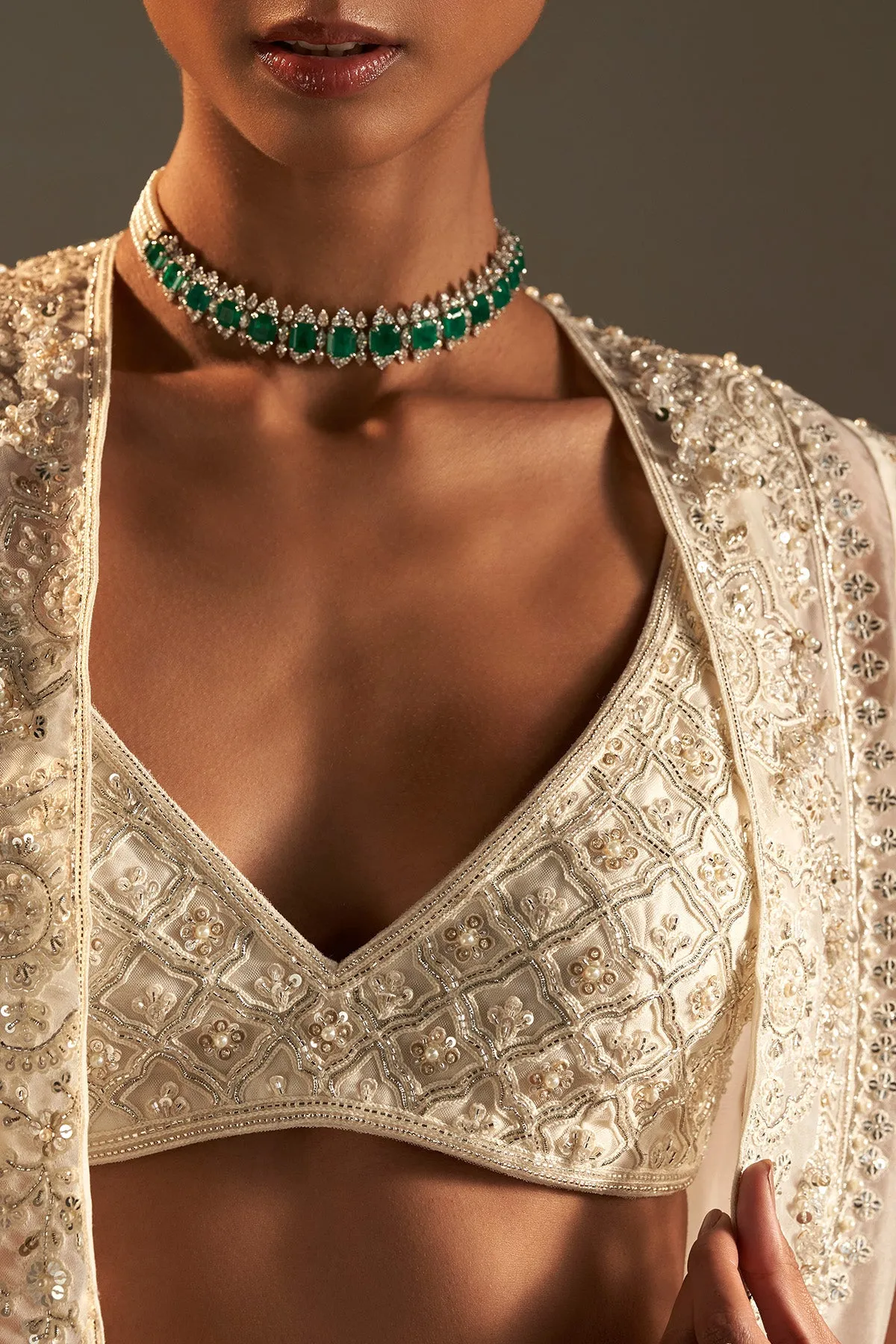 divya bopanna in MOTI LEHENGA SET