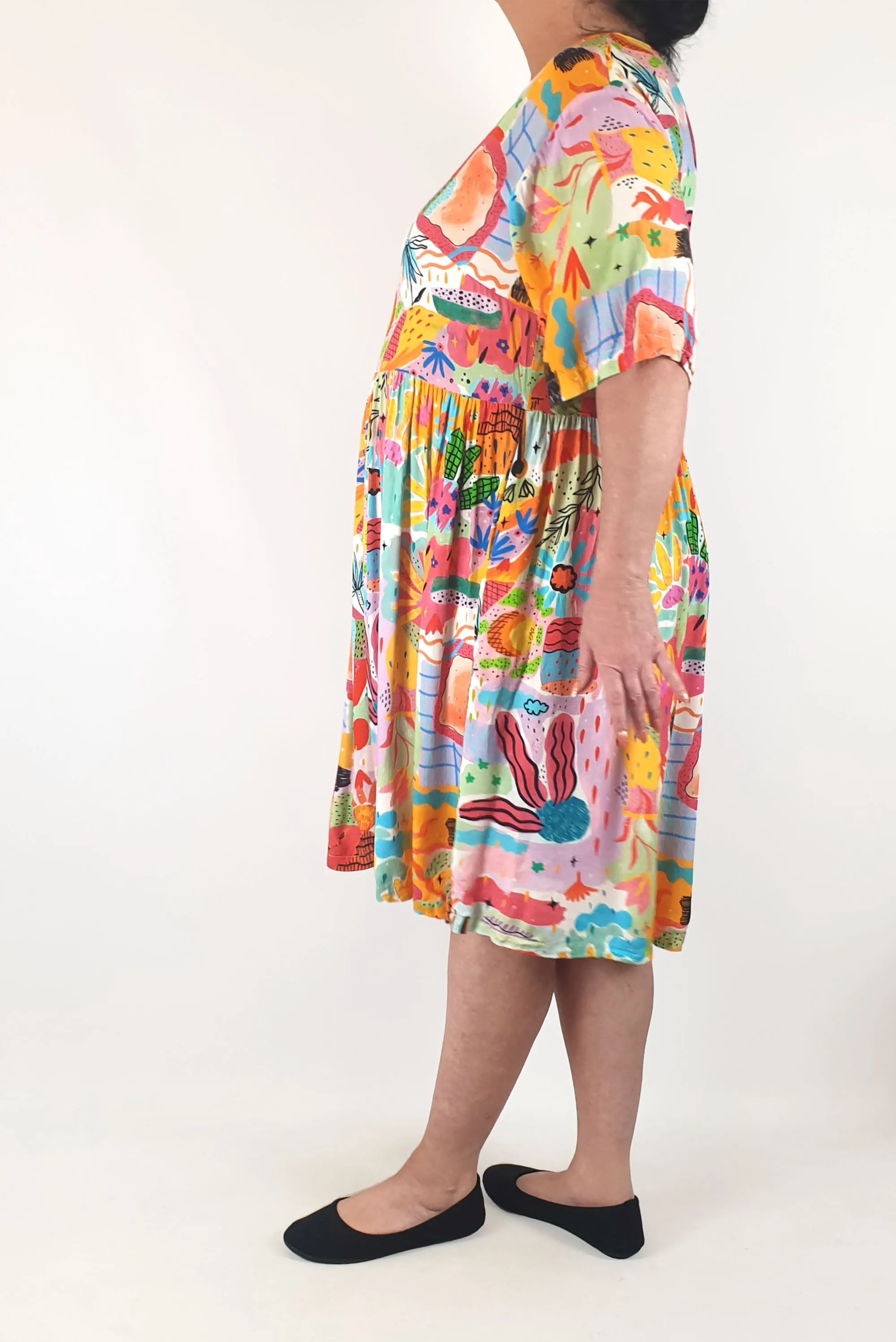 Dorte unique print dress size 18