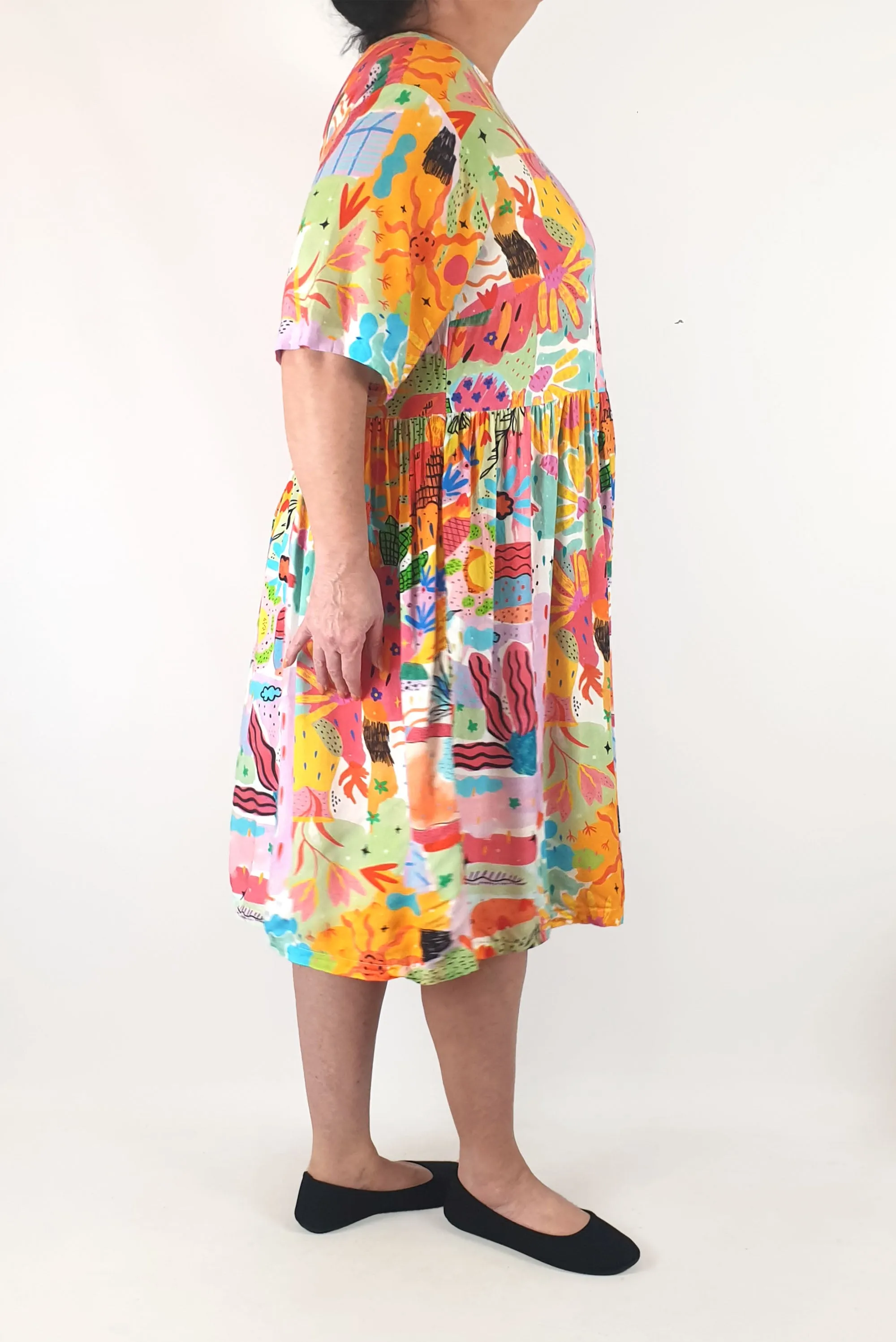 Dorte unique print dress size 18