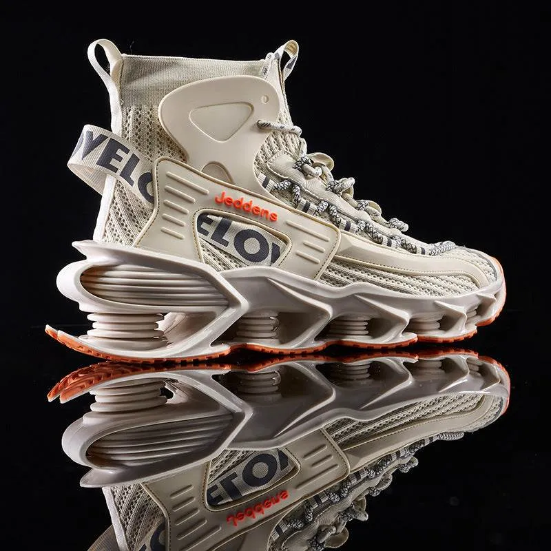 Elevate Your Style - Men's Thick-Soled Basketball Sneakers