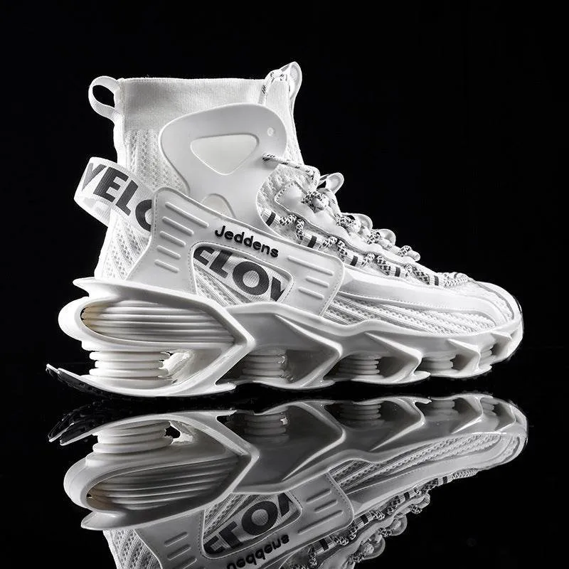 Elevate Your Style - Men's Thick-Soled Basketball Sneakers