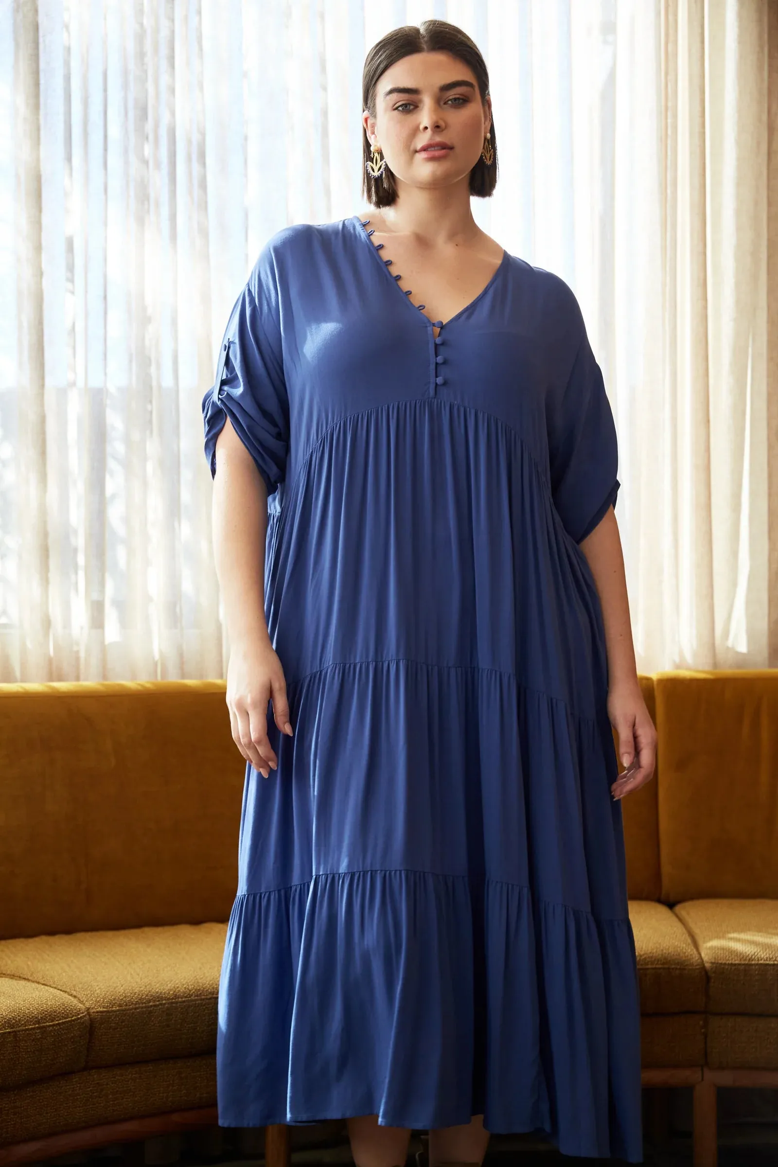 Euphoria Button Maxi - Azure