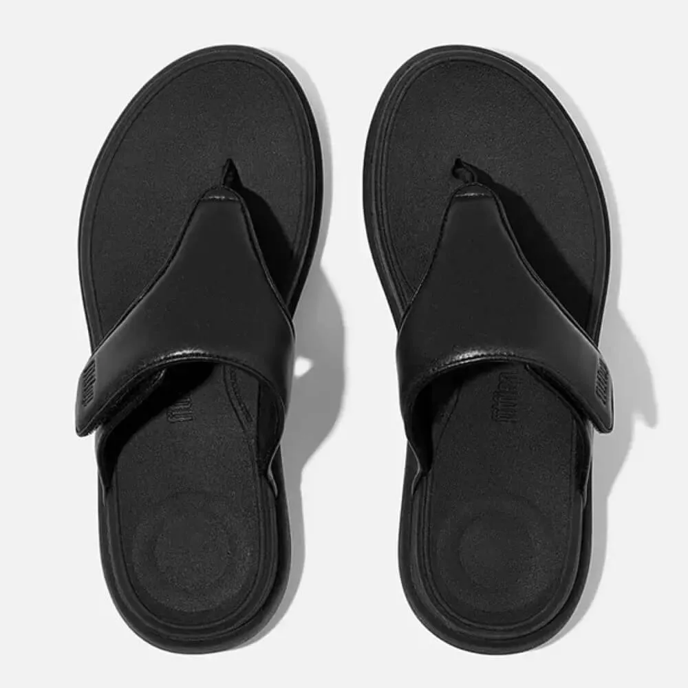 FitFlop F-Mode Go Toe-Post Adjustable-BLACK