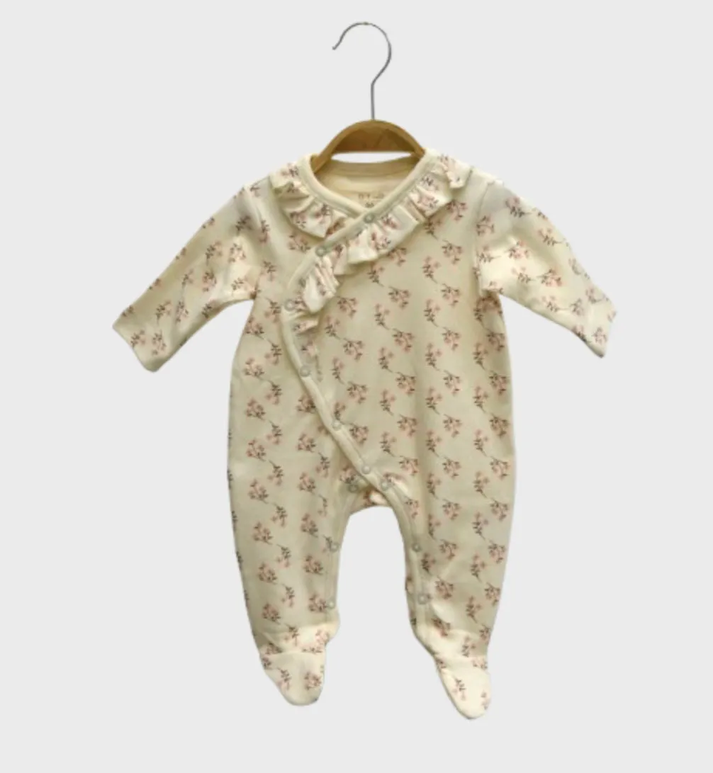 Floral Frill Sleepsuit | More Colours