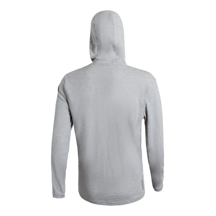 Florence Marine X LS Hooded Shirt - Light Heather Grey