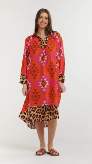 Francesca Leopard Print Dress