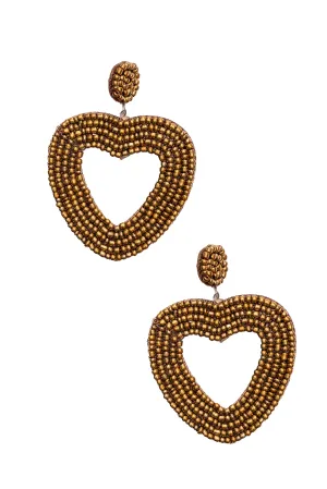 FREDA EARRINGS in BRONZE