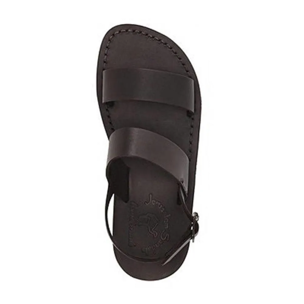Golan - Leather Slingback Flat Sandal | Black