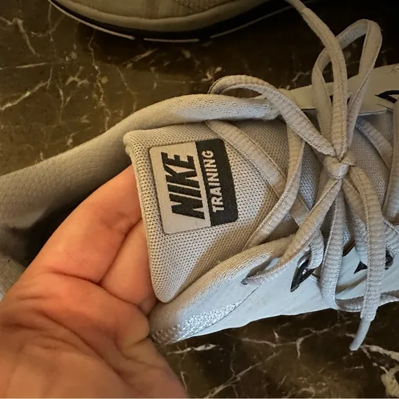 Gray Nike sneakers
